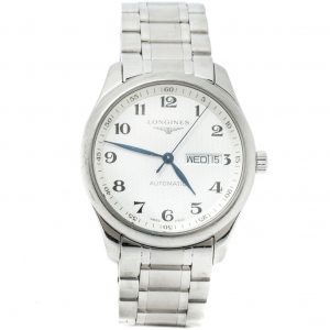 Longines Silver Stainless Steel The Master Collection L2.755.4.78.6 Men's Wristwatch 38.50 mm