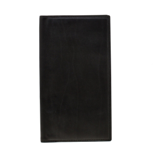 Loro Piana Black Leather My Jacket Pocket Wallet 