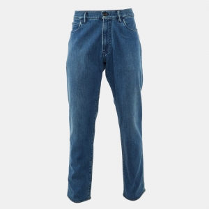 Loro Piana Blue Kurashiki Denim Doccio Jeans XXL Waist 38"