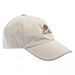 Loro Piana Beige Storm System Baseball Cap M