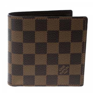 Louis Vuitton Damier Ebene Canvas Marco Wallet