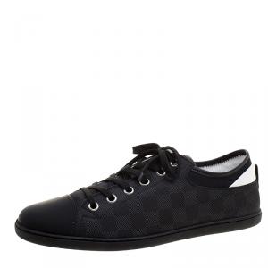 Louis Vuitton Damier Graphite Fabric and Leather Low Top Sneakers Size 43.5