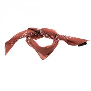 Louis Vuitton Brick Orange Paisley Print Cotton On the Road Bandana Scarf