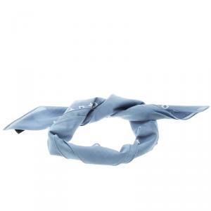 Louis Vuitton Blue Paisley Print Cotton On the Road Bandana Scarf