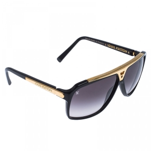  نظارة شمسية لوي فيتون أفياتورز Z0105W افيدينز متدرجة سوداء / ذهبية سوداء