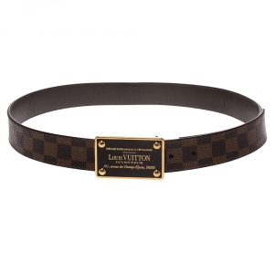 Louis Vuitton Damier Canvas Reversible Inventeur Belt 95CM