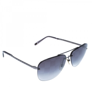 Louis Vuitton Dark Grey Damier Socoa Aviator Sunglasses