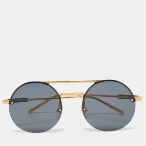 Louis Vuitton Black Z1269W Gingko Round Sunglasses