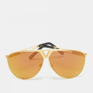 Louis Vuitton Gold Mirrored  Z2314U Tonca Aviator Sunglasses