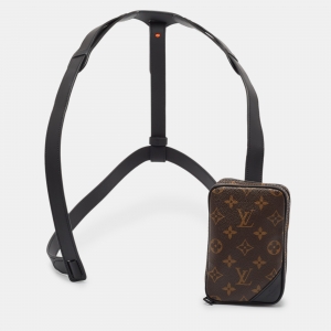 Louis Vuitton Black Monogram Canvas Utility Side Bag