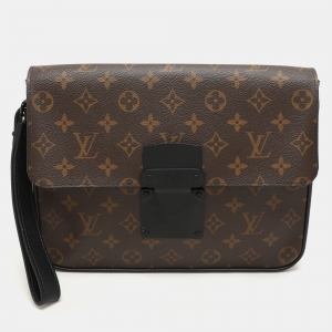 Louis Vuitton Monogram Macassar Canvas S Lock Pouch