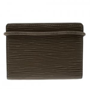 Louis Vuitton Pepper Epi Leather Porte Monnaie Elastique Wallet