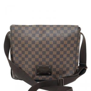 Louis Vuitton Damier Ebene Canvas Brooklyn Messenger Bag
