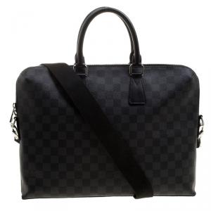 Louis Vuitton Damier Graphite Canvas Porte Documents Jour Messenger Bag