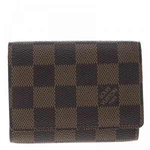 Louis Vuitton Damier Ebene Canvas Business Card Holder