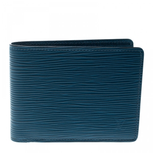 Louis Vuitton Cyan Epi Leather Multiple Wallet
