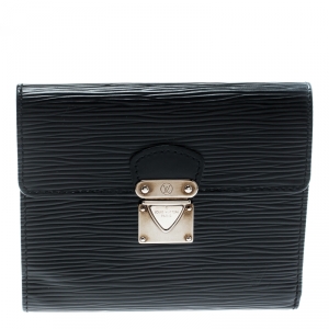 Louis Vuitton Black Epi Leather Koala Wallet