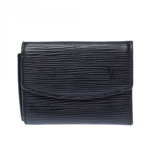 Louis Vuitton Black Epi Leather Business Card Holder