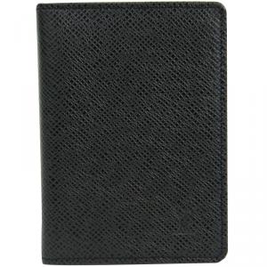 Louis Vuitton Black Taiga Leather Card Case