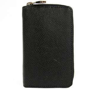 Louis Vuitton Noir Taiga Leather Vertical Zippy Coin Purse