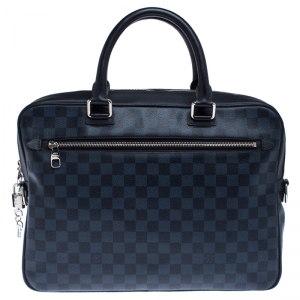Louis Vuitton Damier Cobalt Canvas Porte-Documents Business Briefcase                