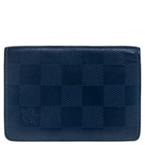 مملوكة مسبقًا Louis Vuitton Blue Damier Infini Leather Pocket Organizer 