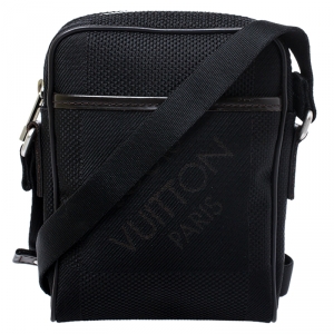 Louis Vuitton Black Geant Canvas Compagnon Messenger Bag