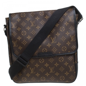 Louis Vuitton Monogram Macassar Canvas Bass MM Messenger Bag