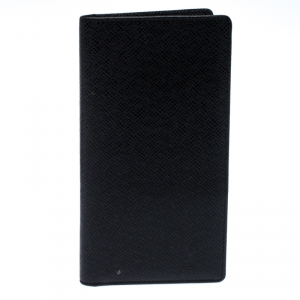 Pre Owned Louis Vuitton Black Tiaga Leather Long Bifold Wallet