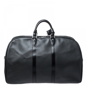 Louis Vuitton Black Taiga Leather Helanga 1 Poche Travel Bag