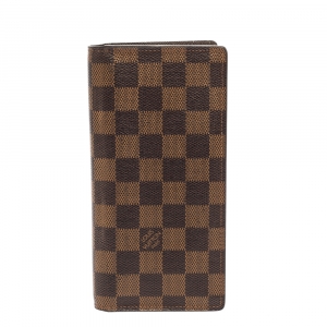 مملوكة مسبقًا Louis Vuitton Damier Ebene Canvas Brazza Wallet