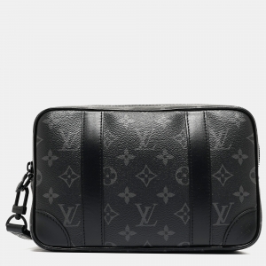 Pre Owned Louis Vuitton Monogram Eclipse Canvas Kasai Pochette