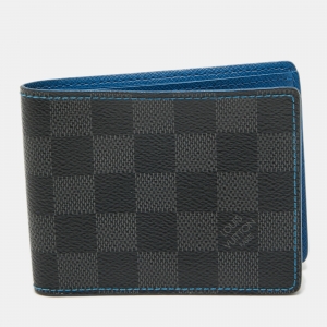 Pre Owned Louis Vuitton Damier Graphite Canvas Slender Wallet