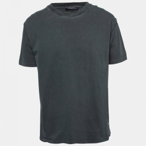 Louis Vuitton Anthracite Grey Inverted Seam Oversized T-Shirt L