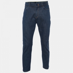 Louis Vuitton Dark Blue Denim Regular Fit Jeans L/Waist 36"