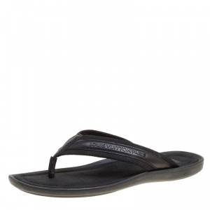 Pre Owned صندل إصبع لوي فيتون كانفاس مونوكرومي مقاس 42.5