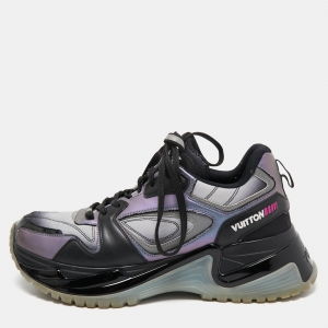 Louis Vuitton Multicolor Leather and Canvas RunAway Pulse Sneakers Size 42.5 