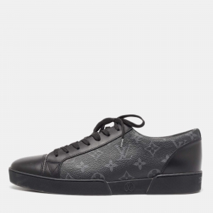 Louis Vuitton Monogram Eclipse Canvas and Leather Match Up Sneakers Size 42