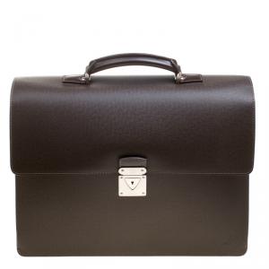 Louis Vuitton Grizzli Taiga Leather Robusto 1 Compartment Briefcase