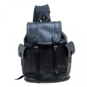 Louis Vuitton Black Epi Leather Christopher PM Backpack