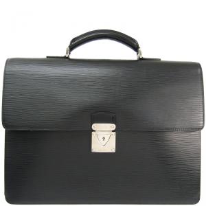 Pre Owned Louis Vuitton Noir Epi Leather Robusto Briefcase
