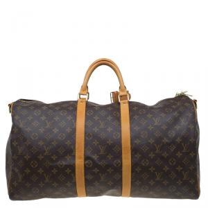 Pre Owned Louis Vuitton Monogram Canvas Keepall 55