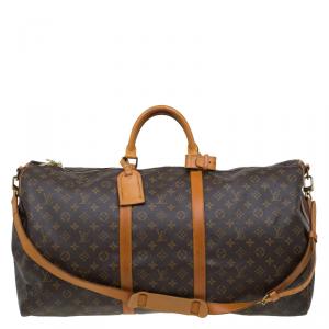 Pre Owned Louis Vuitton Monogram Canvas Keepall Bandouliere 60