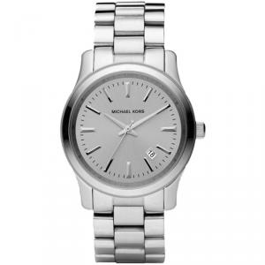 Michael Kors Silver Stainless Steel Runway MK6332 Men's Wristwatch 38MM