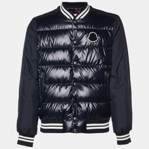 Moncler Black Torilis Down Bomber Jacket L
