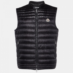 Moncler Black Down Gir Vest L