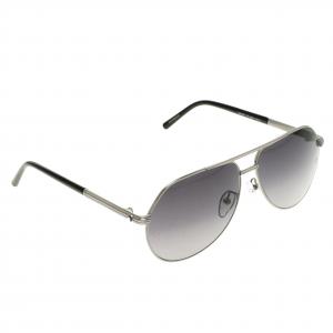 Montblanc Black/Silver MB504T Aviator Sunglasses