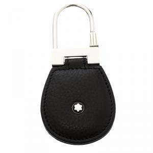 Pre Owned Montblanc Black Soft Leather Meisterstuck Key Fob