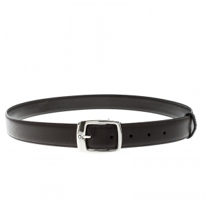 Montblanc Dark Brown Leather Classic Line Belt 120cm