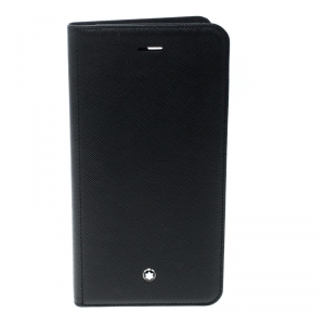 Montblanc Black Leather Flipside Iphone 8 Plus Case
